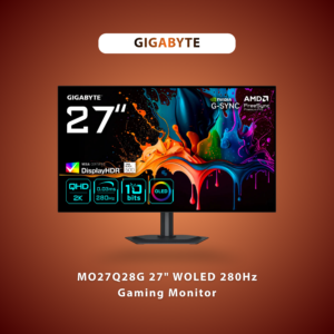 GIGABYTE MO27Q28G 27" WOLED 280HZ 0.03MS GAMING MONITOR QHD