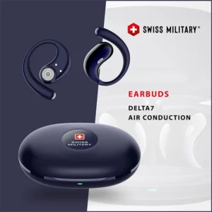 SWISS MILITARY DELTA7 TRUE WIRELESS EARBUDS BLUE