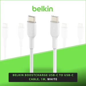 BELKIN BOOSTCHARGE USB-C TO USB-C CABLE, 1M, WHITE