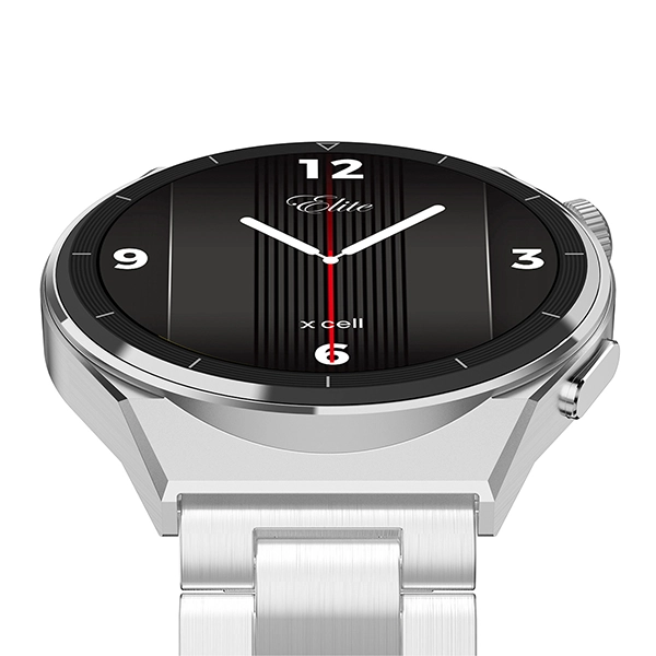 XCELL ELITE 4 SMARTWATCH SILVER METAL FRAME STAINLESS STEEL STRAP - Image 6