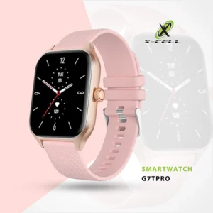 XCELL G7TPRO SMARTWATCH SQUARE FACE ROSE PINK STRAP