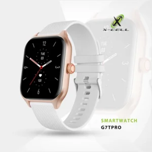 XCELL G7TPRO SMARTWATCH SQUARE FACE ROSE WHITE STRAP