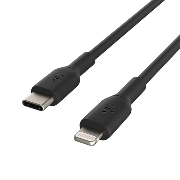 BELKIN BOOSTCHARGE USB-C TO LIGHTNING CABLE, 1M, BLACK - Image 2