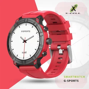 XCELL G-SPORTS SMARTWATCH RED FRAME RED STRAP