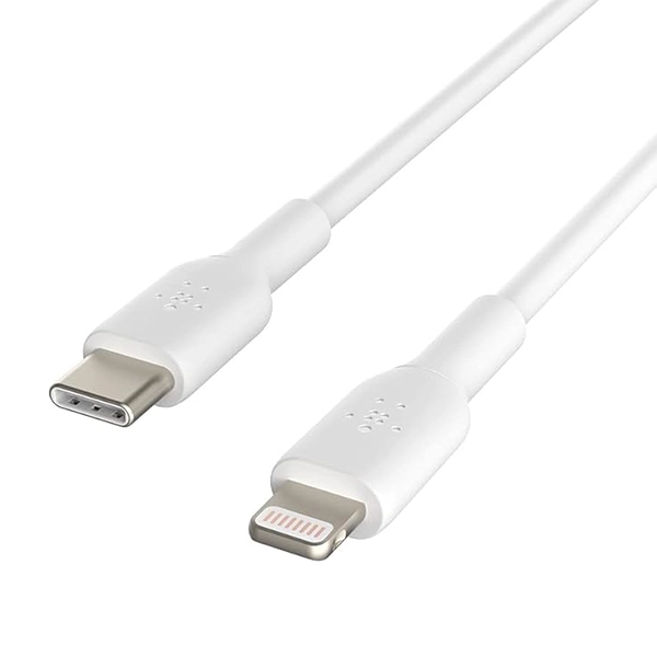 BELKIN BOOSTCHARGE USB-C TO LIGHTNING CABLE, 1M, WHITE - Image 3