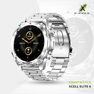 XCELL ELITE 6 SMARTWATCH SILVER FRAME SILVER METAL STRAP
