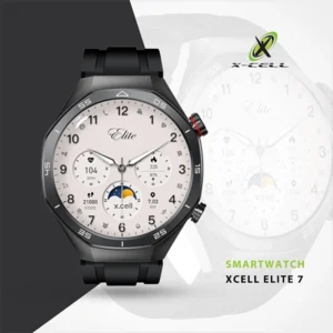 XCELL ELITE 7 SMARTWATCH GUN FRAME BLACK SILICONE STRAP