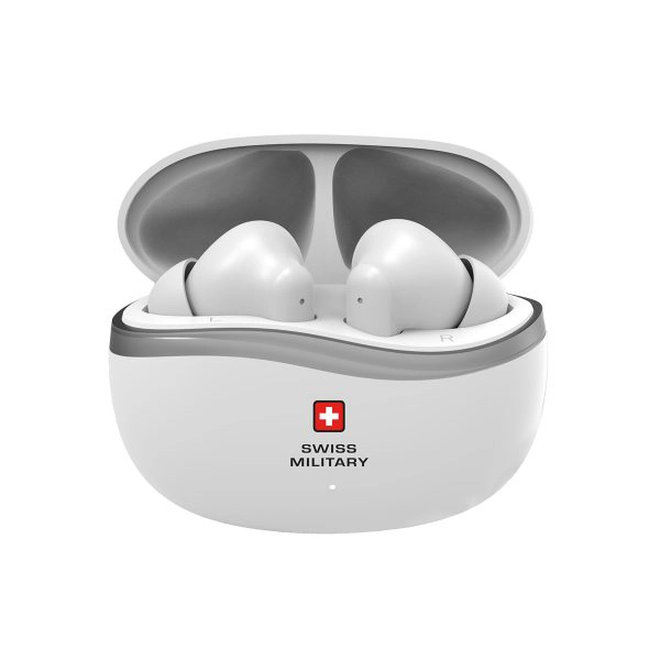 SWISS MILITARY VICTOR4 STEREO EARBUDS WITH ANC ENC WHITE - Image 3