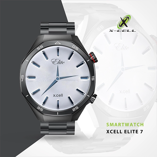 XCELL ELITE 7 SMARTWATCH GUN FRAME BLACK METAL STRAP