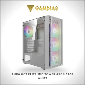 GAMDIAS AURA GC2 ELITE MID TOWER ARGB CASE - WHITE