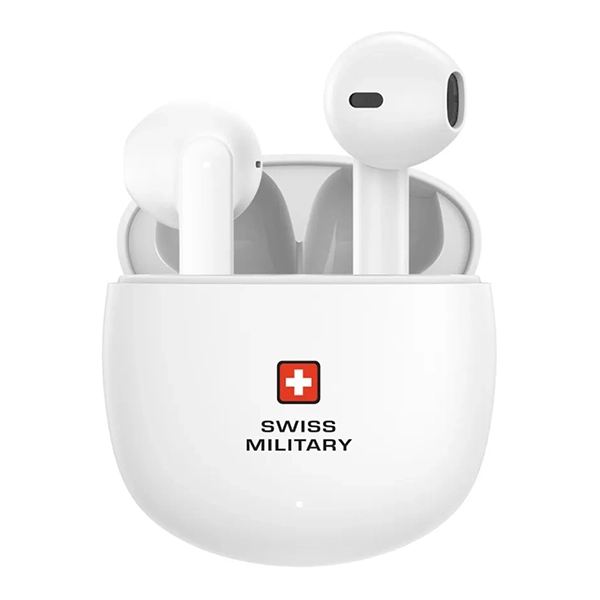 SWISS MILITARY VICTOR6 OUT OF EAR STEREO EARBUDS WHITE - Image 2