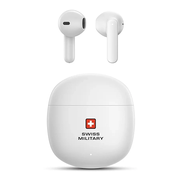 SWISS MILITARY VICTOR6 OUT OF EAR STEREO EARBUDS WHITE - Image 4