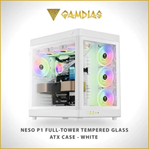 GAMDIAS NESO P1 FULL-TOWER TEMPERED GLASS ATX CASE WHITE