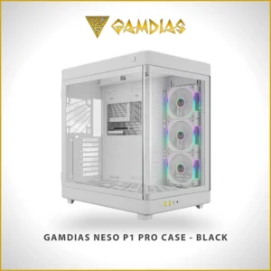 GAMDIAS NESO P1 PRO FULL-TOWER TEMPERED GLASS CASE WHITE