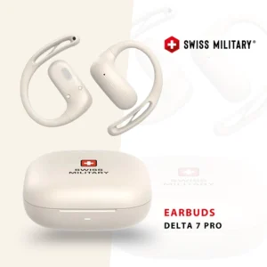 SWISS MILITARY DELTA7PRO TWS STEREO EARBUDS WHITE
