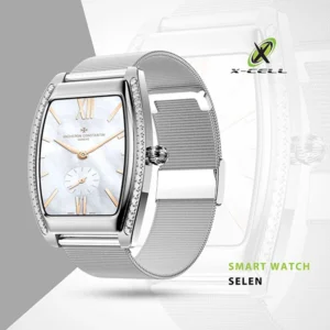 XCELL SELEN SMART WATCH – SILVER FRAME WITH STAINLESS STEEL STRAP