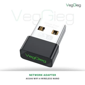 VEGGIEG AX300 WIFI 6 WIRELESS NANO NETWORK ADAPTER – BLACK