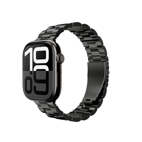 MAGEASY NOBLE STAINLESS STEEL APPLE WATCH LOOP FOR APPLE WATCH 40/41/42MM – BLACK - Image 4