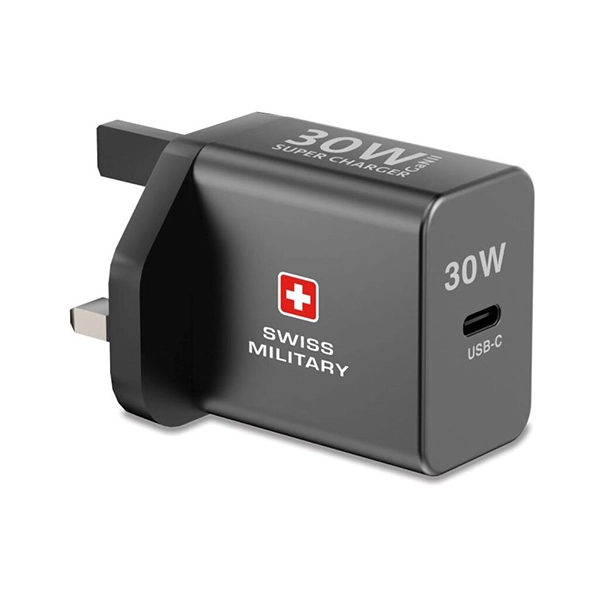 SWISS MILITARY GAN SUPER CHARGER 30W WITH C PORT – PREMIUM CABLE INCLUDED - Image 4