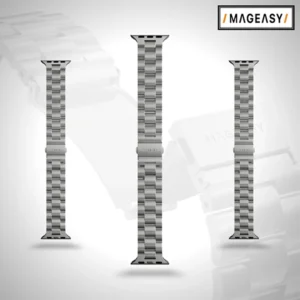 MAGEASY NOBLE STAINLESS STEEL APPLE WATCH LOOP FOR APPLE WATCH 40/41/42MM – SILVER