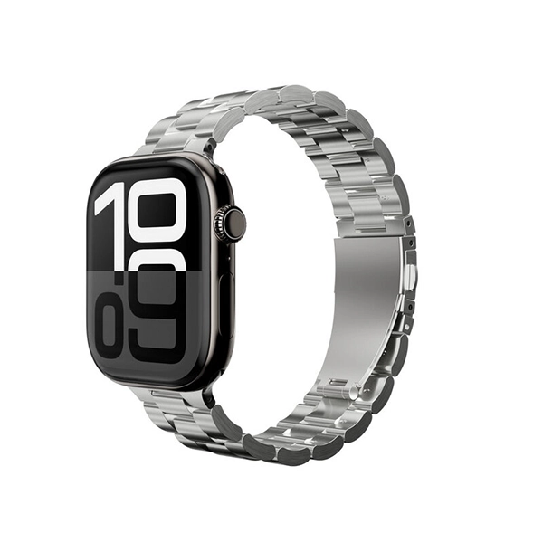 MAGEASY NOBLE STAINLESS STEEL APPLE WATCH LOOP FOR APPLE WATCH 40/41/42MM – SILVER - Image 4