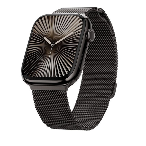 MAGEASY MILANESE WATCH LOOP FOR APPLE WATCH S4–S10 44/45/46/49MM – NATURAL - Image 5