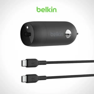 BELKIN BOOSTCHARGE USB-C PD CAR CHARGER 30W + 1M USB-C TO USB-C CABLE