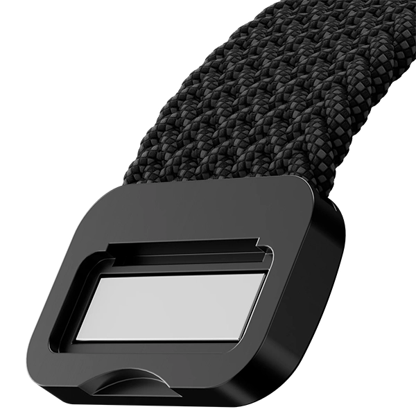 MAGEASY BRAIDED NYLON MAGNETIC APPLE WATCH LOOP FOR APPLE WATCH 44/45/46/49MM – GRAPHITE GRAY - Image 5