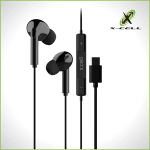 XCELL XL-STEREO WIRED HEADSET – C-TYPE CONNECTOR BLACK