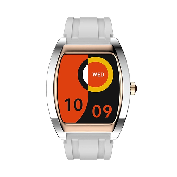 XCELL SELEN SMART WATCH – GOLDSIL FRAME WITH GREY SILICON STRAP - Image 5