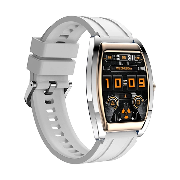 XCELL SELEN SMART WATCH – GOLDSIL FRAME WITH GREY SILICON STRAP - Image 3