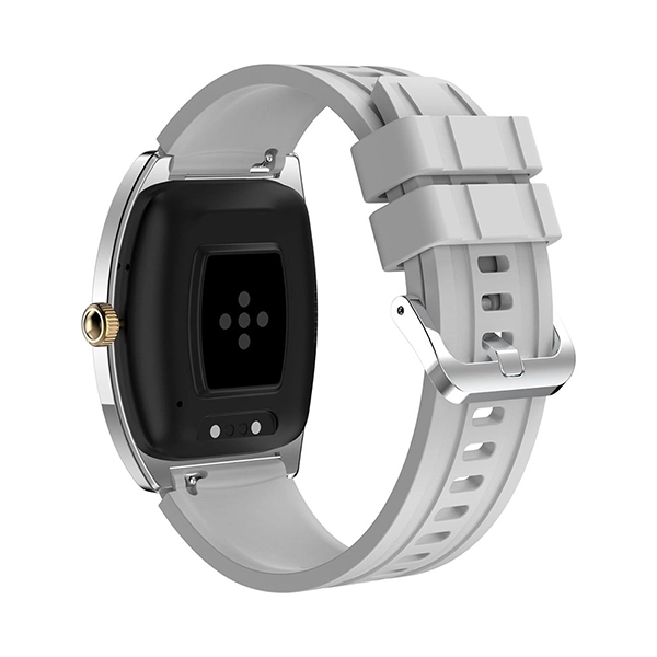 XCELL SELEN SMART WATCH – GOLDSIL FRAME WITH GREY SILICON STRAP - Image 4