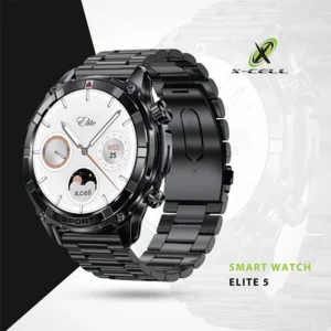 XCELL ELITE6 SMART WATCH – BLACK FRAME WITH GUNMETAL STRAP
