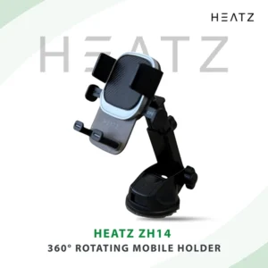HEATZ ZH14 360° ROTATING MOBILE HOLDER WITH SUCTION MOUNT FOR CAR