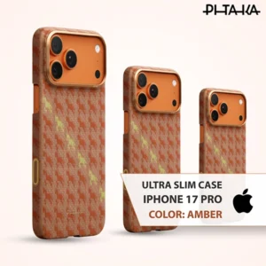 PITAKA ULTRA-SLIM CASE FOR IPHONE 17 PRO - AMBER