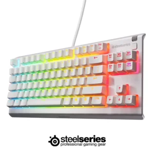 STEELSERIES APEX 3 TKL RGB GAMING KEYBOARD - WHITE