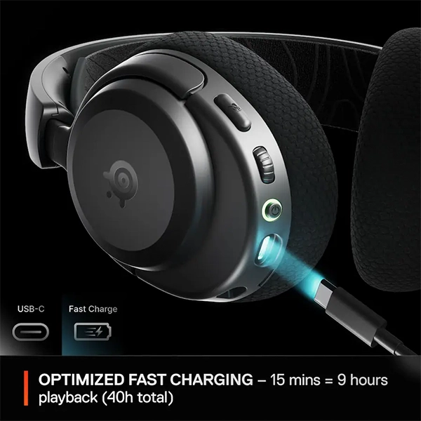 STEELSERIES ARCTIS NOVA 3P WIRELESS GAMING HEADSET - BLACK - Image 2