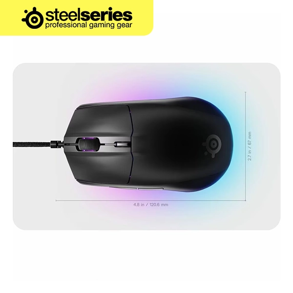 STEELSERIES RIVAL 3 GEN 2 WIRED GAMING MOUSE - BLACK - Image 3