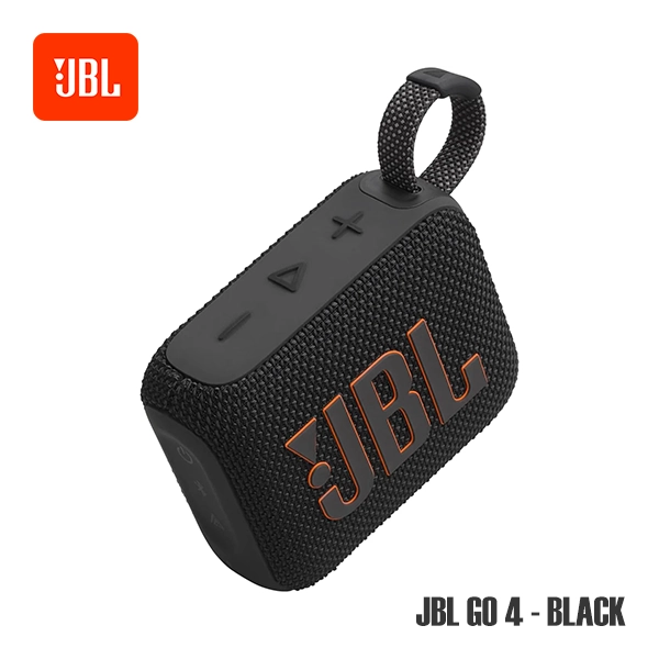 JBL GO 4 PORTABLE BLUETOOTH SPEAKER - BLACK - Image 3