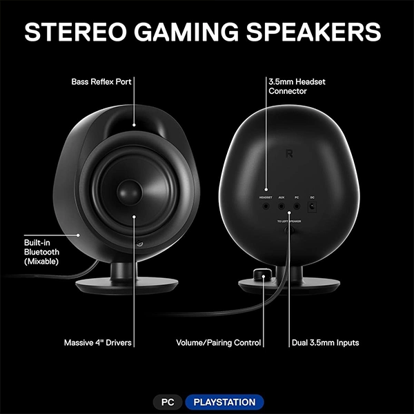 STEELSERIES ARENA 3 2.0 GAMING SPEAKER SYSTEM - BLACK - Image 3