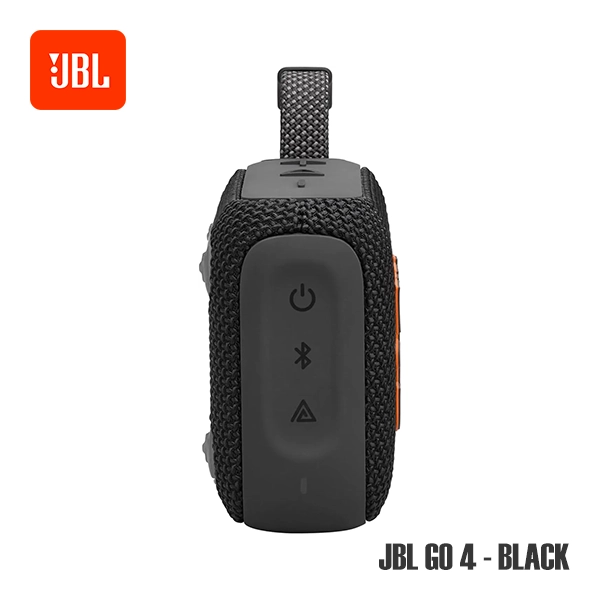JBL GO 4 PORTABLE BLUETOOTH SPEAKER - BLACK - Image 4