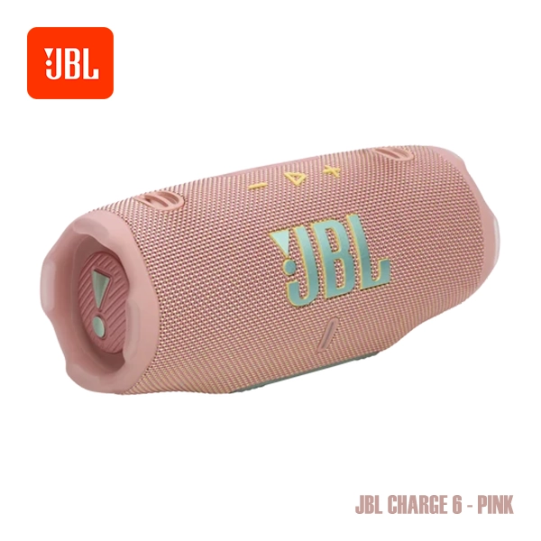 JBL CHARGE 6 PORTABLE BLUETOOTH SPEAKER - PINK