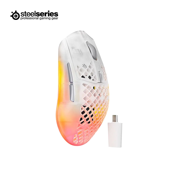 STEELSERIES AEROX 3 WIRELESS GEN 2 RGB GAMING MOUSE - GHOST - Image 3