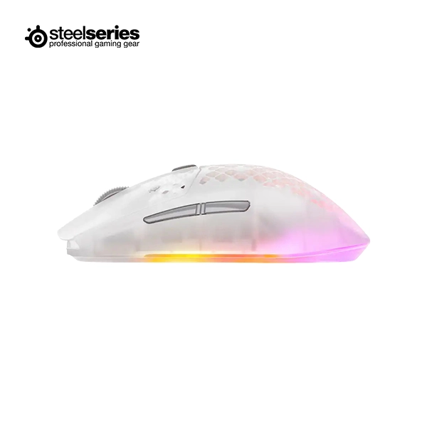 STEELSERIES AEROX 3 WIRELESS GEN 2 RGB GAMING MOUSE - GHOST - Image 4