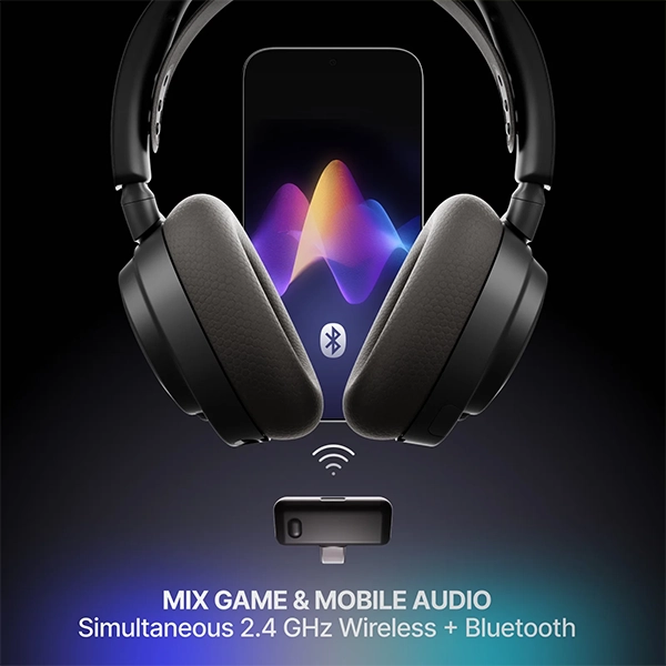 STEELSERIES ARCTIS NOVA 7 WIRELESS GEN 2 GAMING HEADSET - BLACK - Image 5