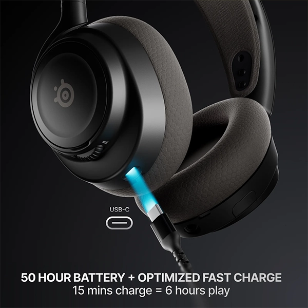 STEELSERIES ARCTIS NOVA 7 WIRELESS GEN 2 GAMING HEADSET - BLACK - Image 6