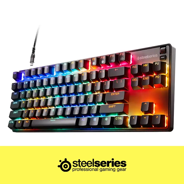 STEELSERIES APEX 9 TKL OPTICAL RGB GAMING KEYBOARD - BLACK