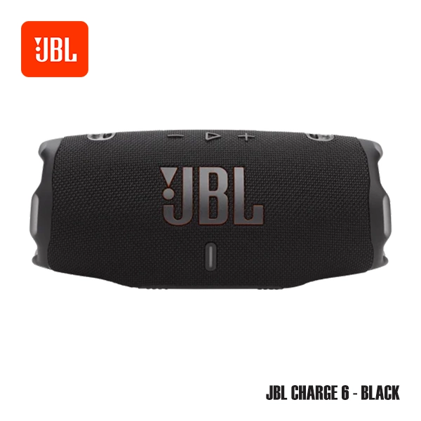 JBL CHARGE 6 PORTABLE BLUETOOTH SPEAKER - BLACK - Image 2