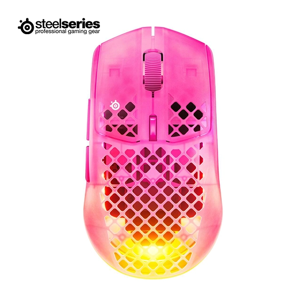 STEELSERIES AEROX 3 WIRELESS GEN 2 RGB GAMING MOUSE - MAGENTA HAZE - Image 2