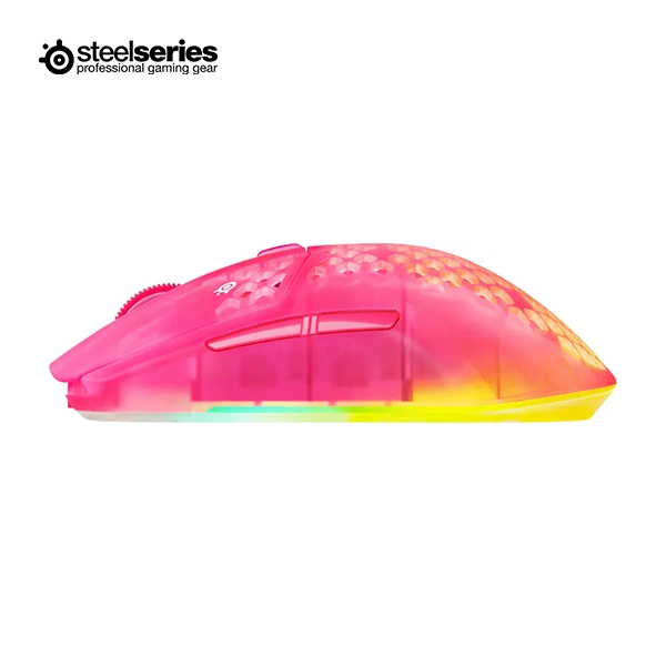 STEELSERIES AEROX 3 WIRELESS GEN 2 RGB GAMING MOUSE - MAGENTA HAZE - Image 3